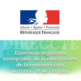 Logo de la Direction régionale des entreprises, de la concurrence, du travail et de l’emploi (DIRECCTE)